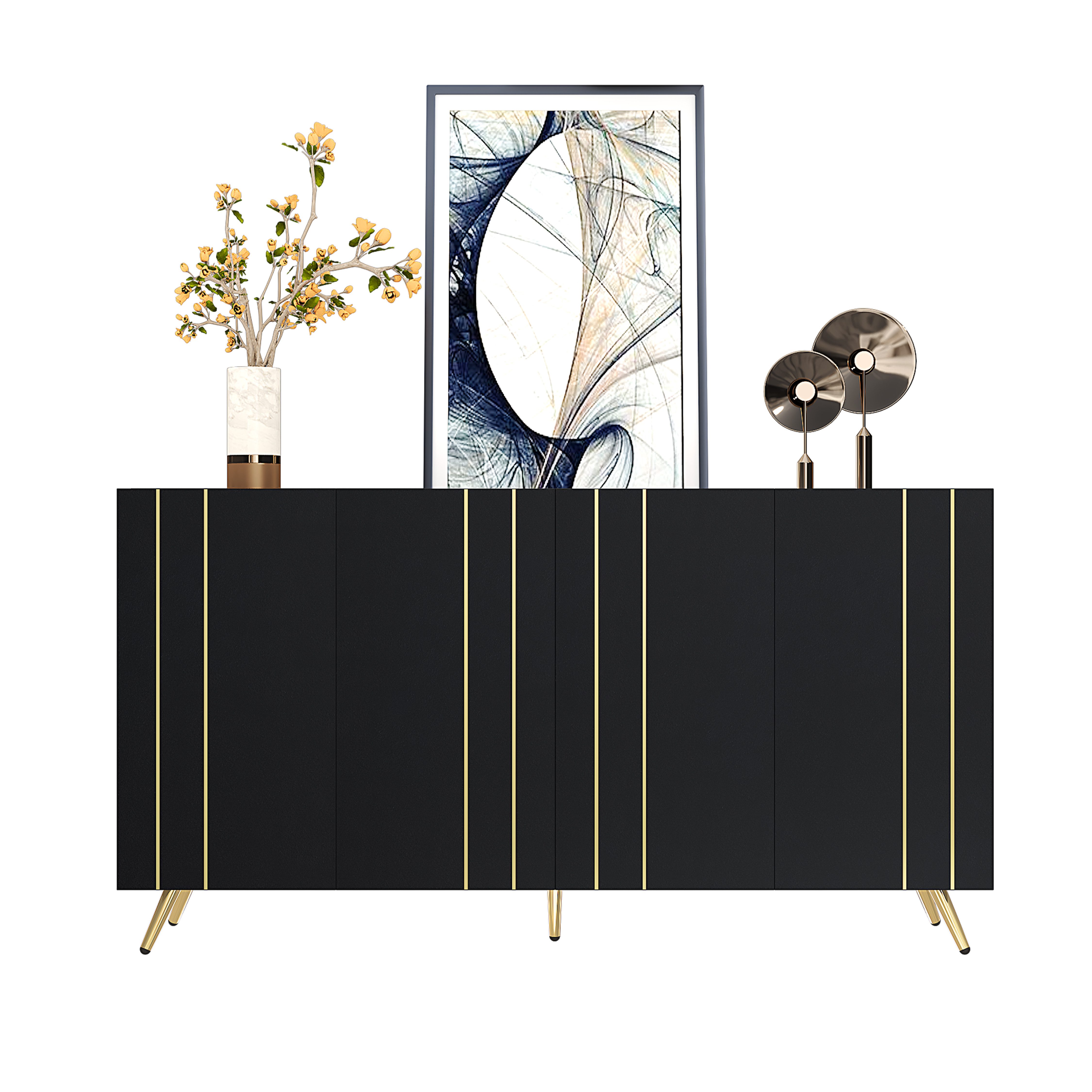HAUSS SPOLE Sideboard mit verstellbaren Einlegeböden günstig online kaufen