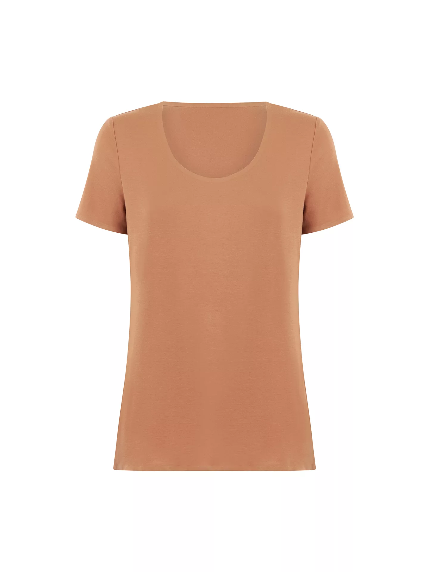 Wolford - Jersey Top Short Sleeves, Frau, soft lion, Größe: L günstig online kaufen