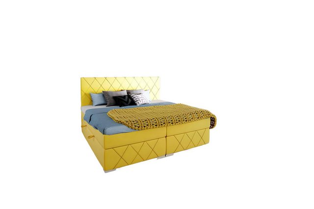 Xlmoebel Bett Komplettes Doppelbett-Set mit Boxspring-Matratze, Topper und günstig online kaufen