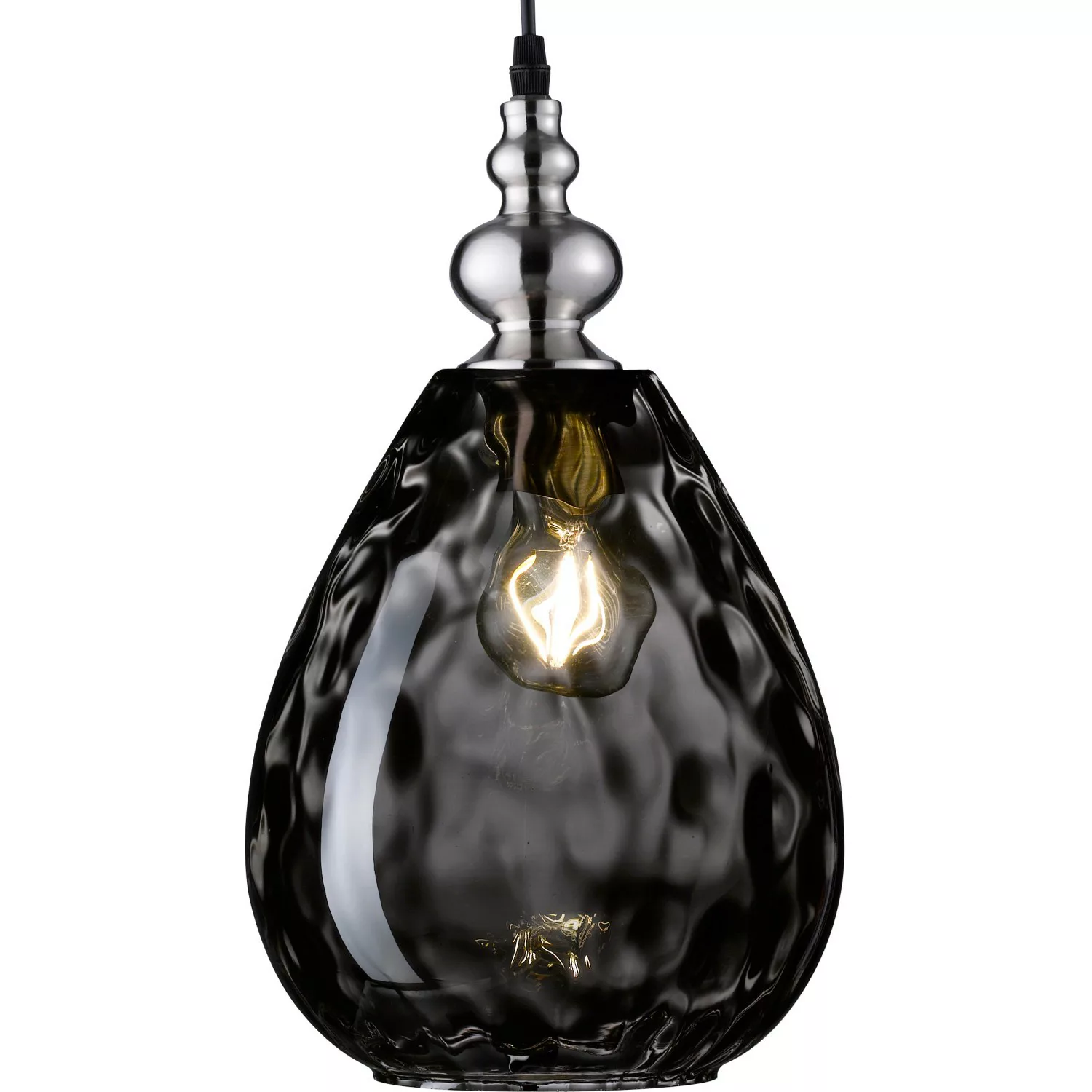 Hängeleuchte Uller 1-flg. Rauchglas/nickel Ø 20cm günstig online kaufen