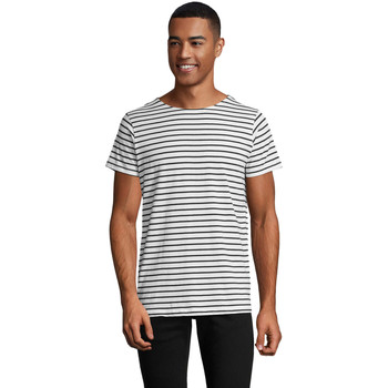 Sols  T-Shirt Camiseta de hombre a rayas-100% algodón peinado Ringspun günstig online kaufen