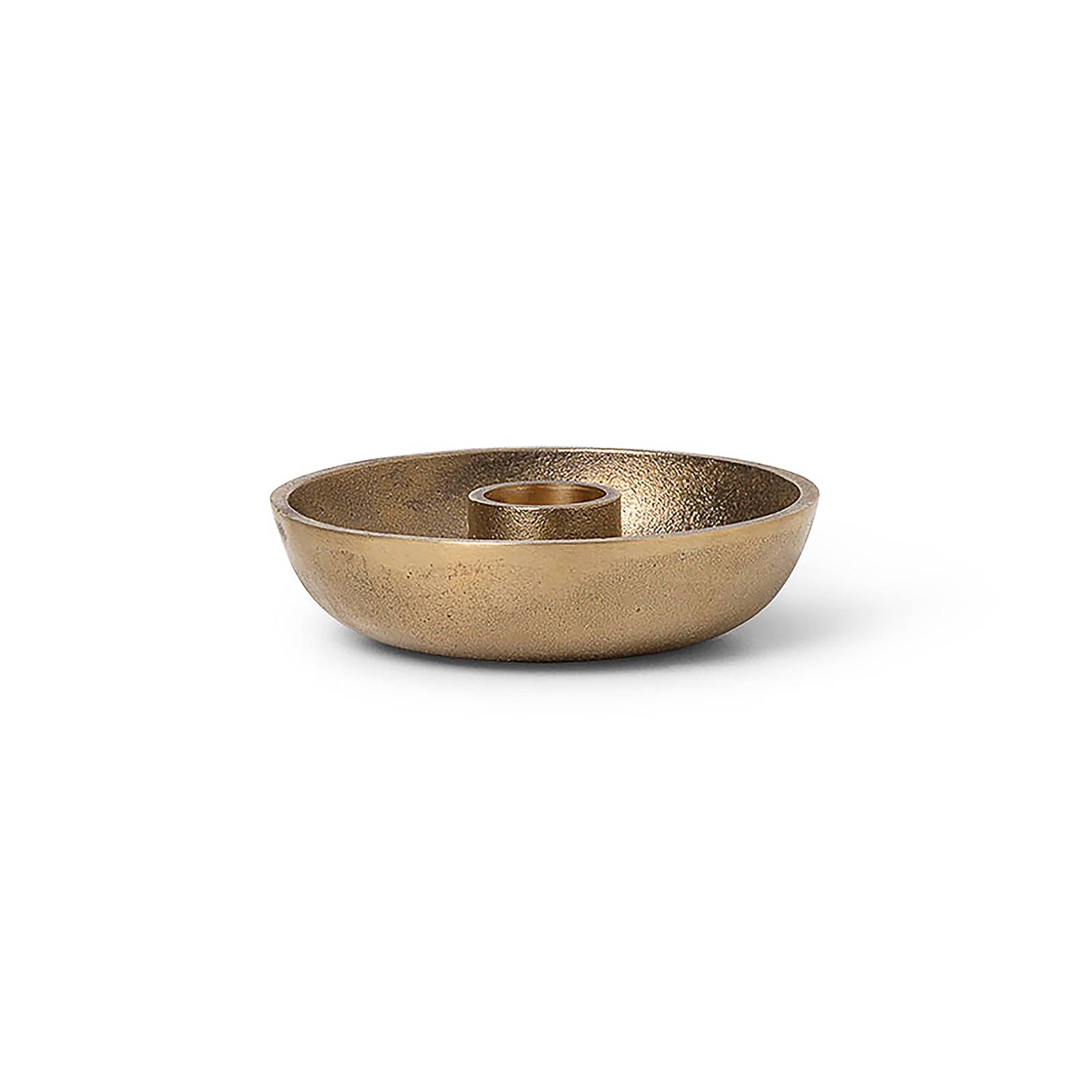 ferm LIVING Kerzenständer Bowl Single, Ø 10 cm, Messing günstig online kaufen