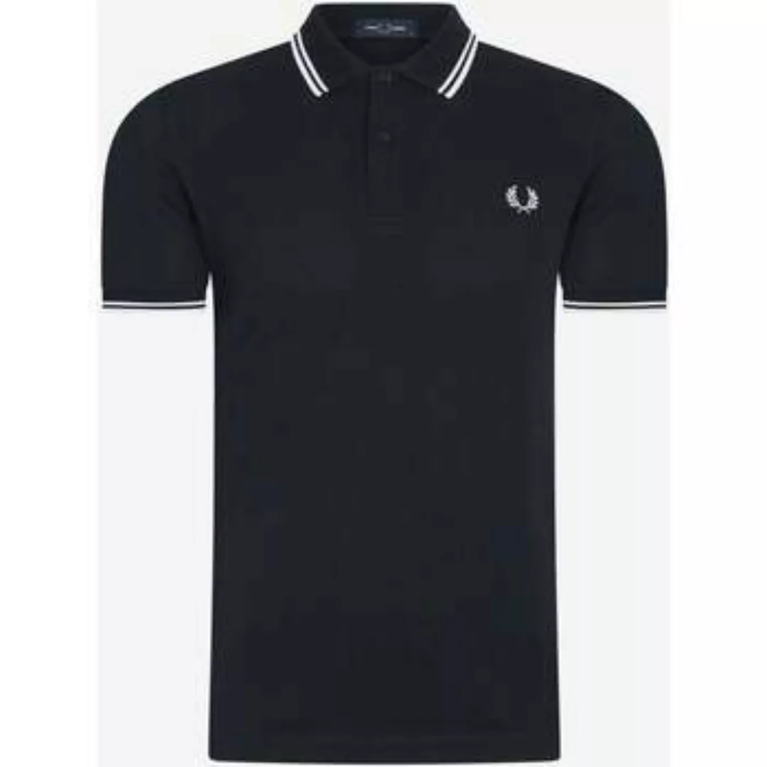 Fred Perry  T-Shirts & Poloshirts -Hemd mit zwei Spitzen – Marineweiß günstig online kaufen