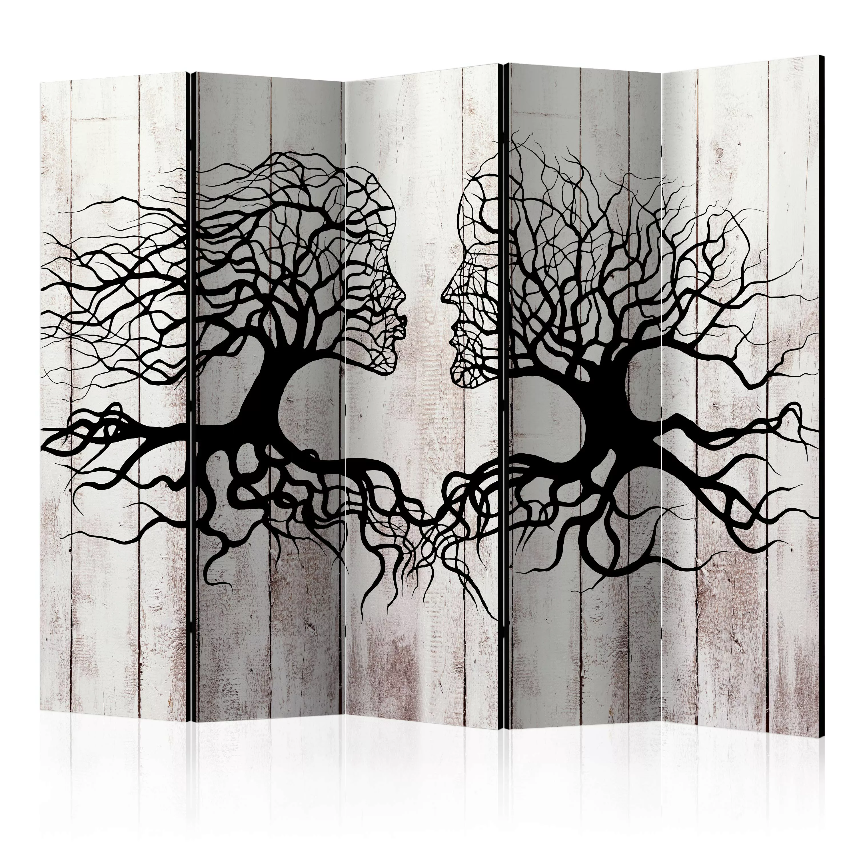 5-teiliges Paravent - A Kiss Of A Trees Ii [room Dividers] günstig online kaufen