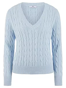 V-Pullover Peter Hahn blau günstig online kaufen