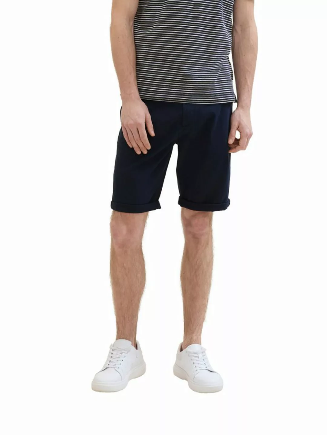 TOM TAILOR Chinoshorts mit Markenlabel günstig online kaufen