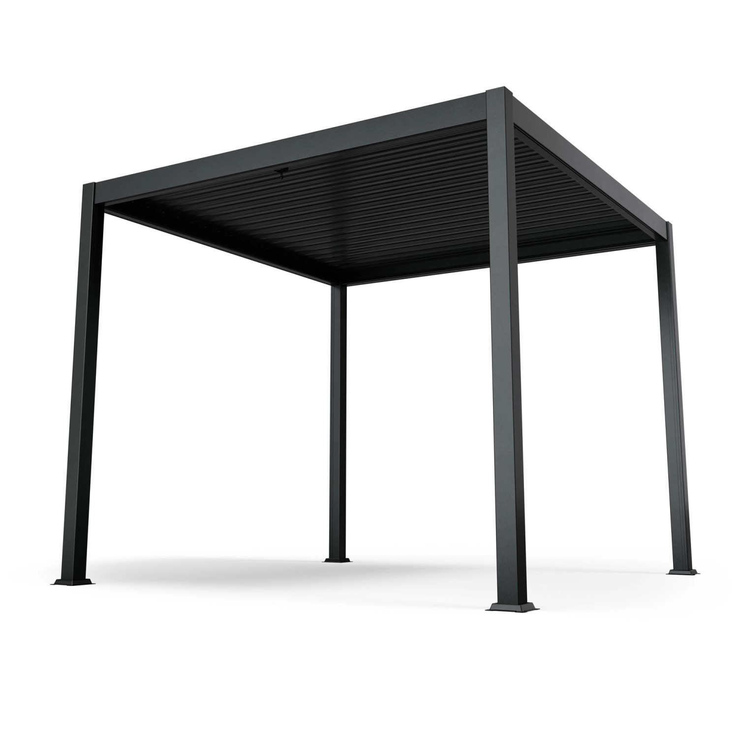 Blumfeldt LuminaHaven Pavillon 3x3 m Verzinktes Lamellen-Stahldach Schützt günstig online kaufen