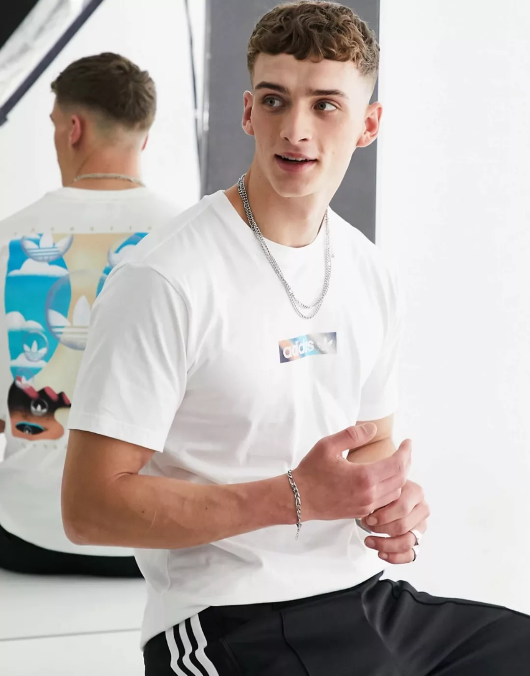 Adidas Originals Summer Box Line Kurzarm T-shirt XS White günstig online kaufen