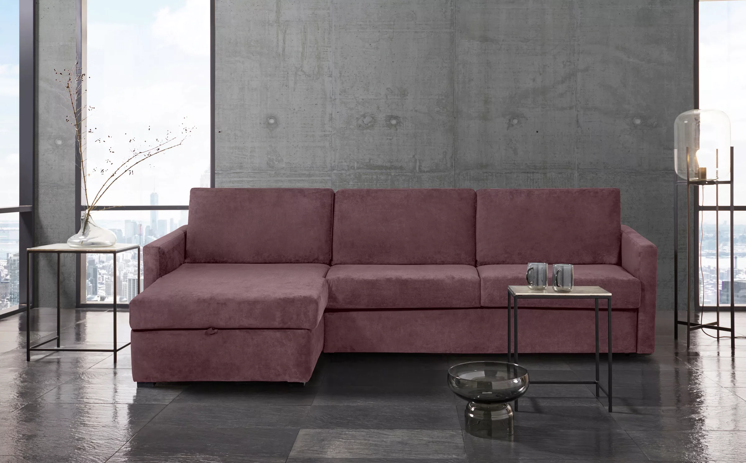 Places of Style Schlafsofa "GOLDPOINT Ecksofa 264 cm, Liegefläche (140/200c günstig online kaufen