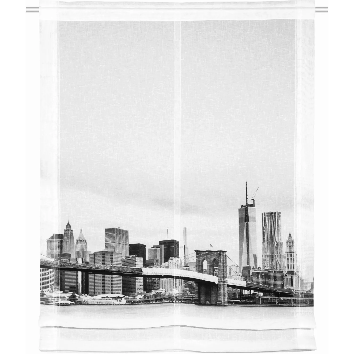 Kliprollo Skyline Schwarz-Weiß 120 cm x 80 cm günstig online kaufen