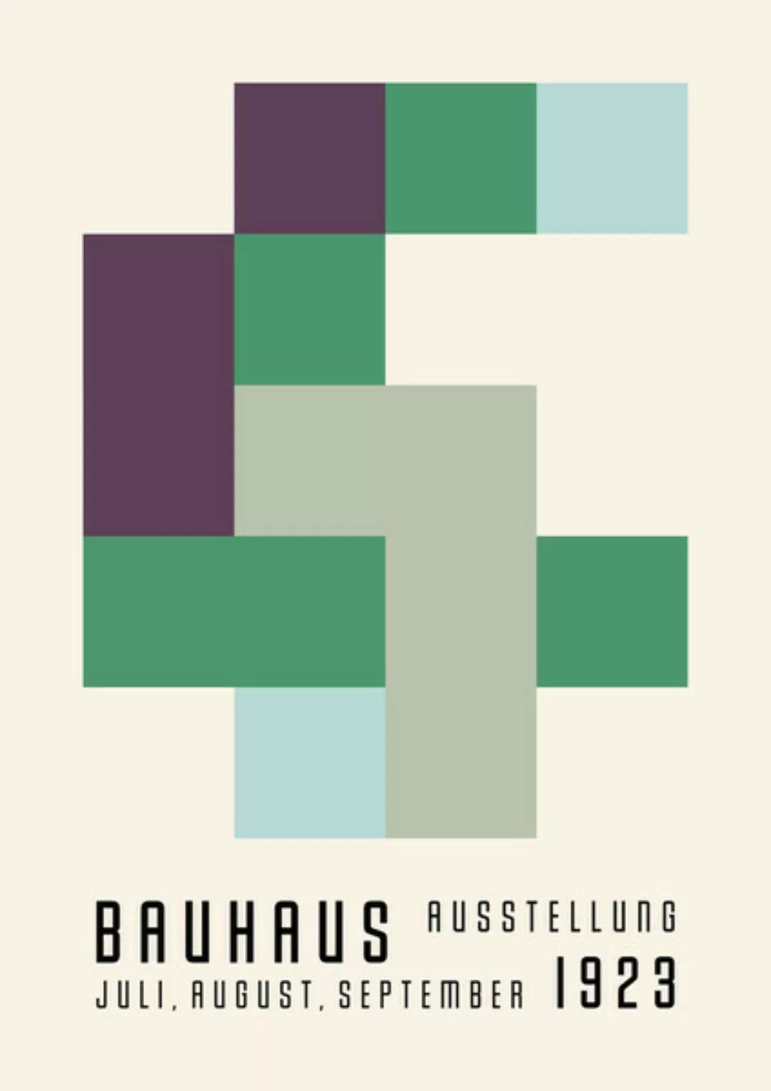 Poster / Leinwandbild - Bauhaus 1923 günstig online kaufen