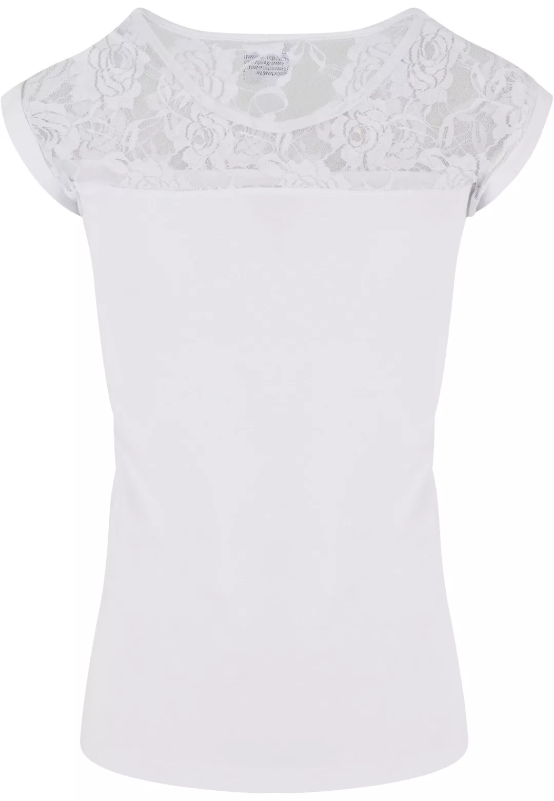 URBAN CLASSICS Kurzarmshirt "Urban Classics Damen Ladies Top Laces Tee", (1 günstig online kaufen