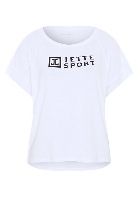 JETTE SPORT Print-Shirt im kastigen Logo-Design günstig online kaufen