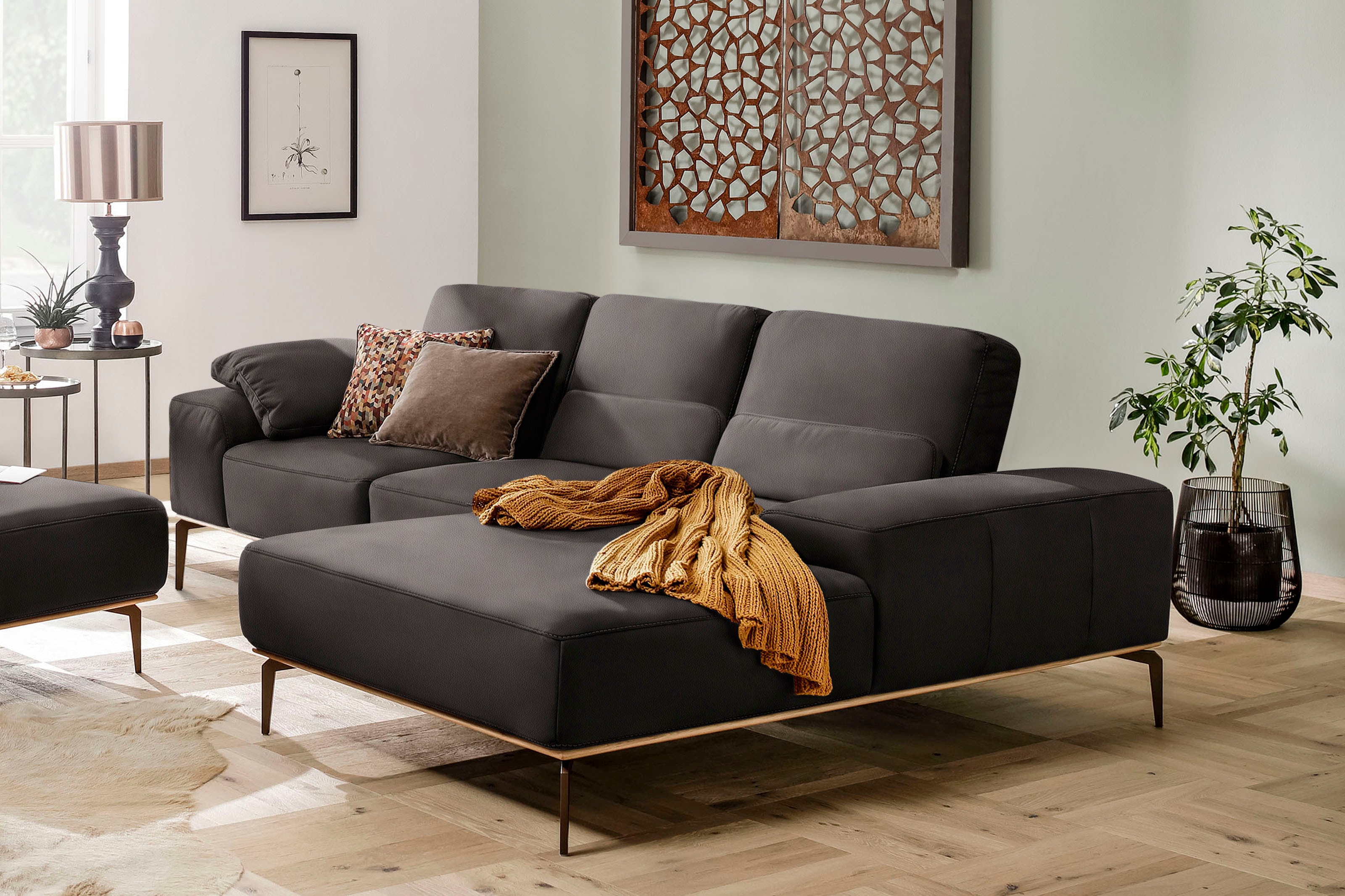 W.SCHILLIG Ecksofa "run, Designsofa mit tollem Sitzkomfort, bequem, L-Form" günstig online kaufen