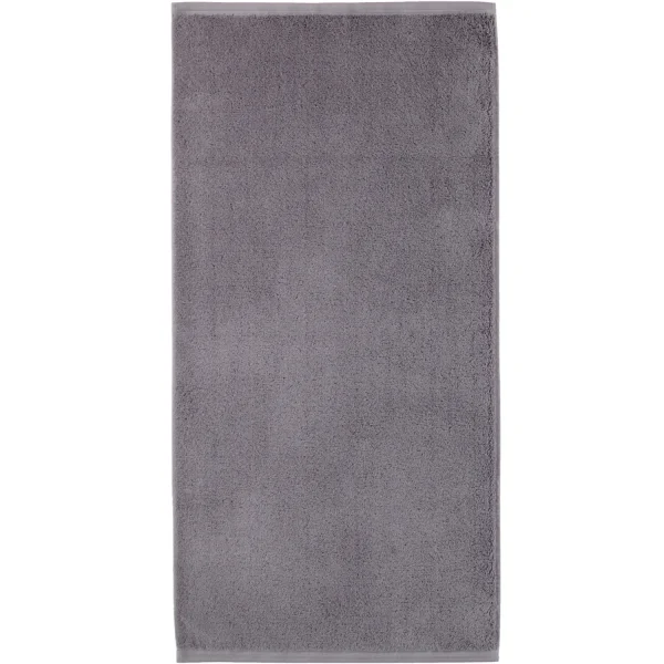 Vossen Handtücher Vegan Life - Farbe: dunkelgrau - 741 - Handtuch 50x100 cm günstig online kaufen