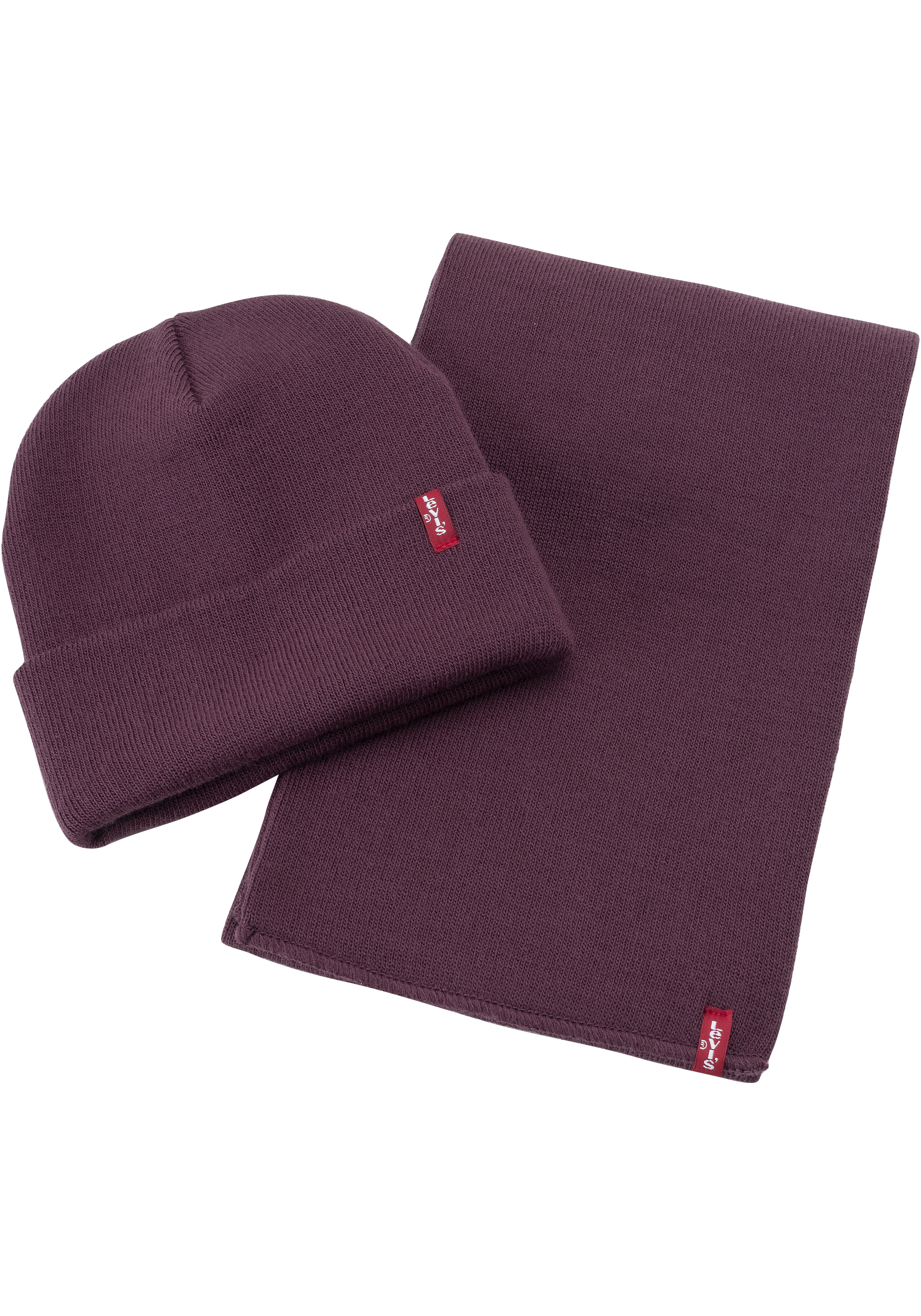 Levis Beanie "A HOLIDAY KNIT SET", (Set), und dazu ein Schal günstig online kaufen