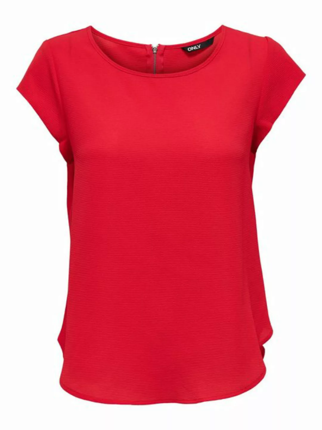 Only Vic Solid Kurzärmeliges T-shirt 34 High Risk Red günstig online kaufen