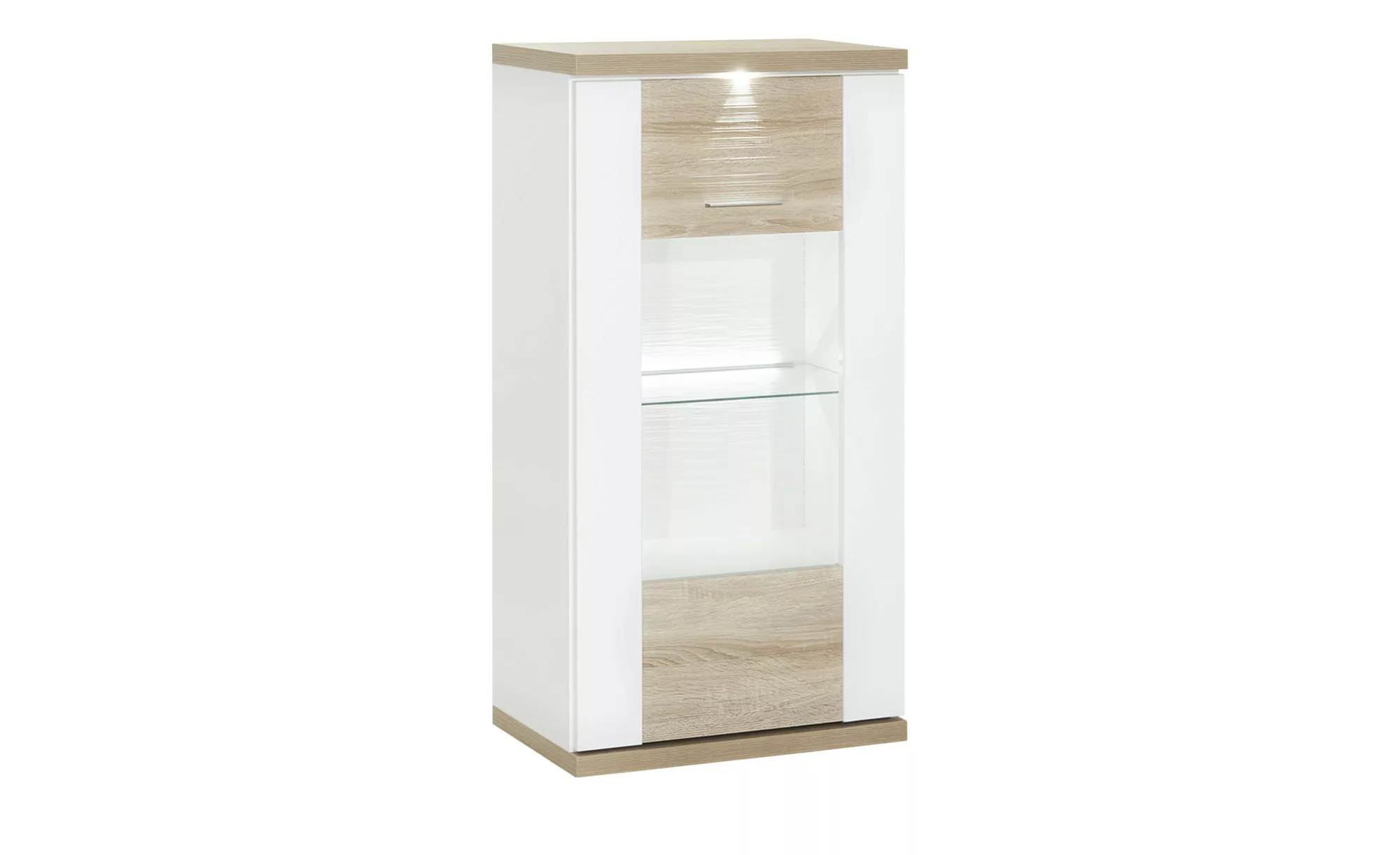 uno Vitrine   Titan ¦ holzfarben ¦ Maße (cm): B: 66 H: 131 T: 42 Kommoden & günstig online kaufen