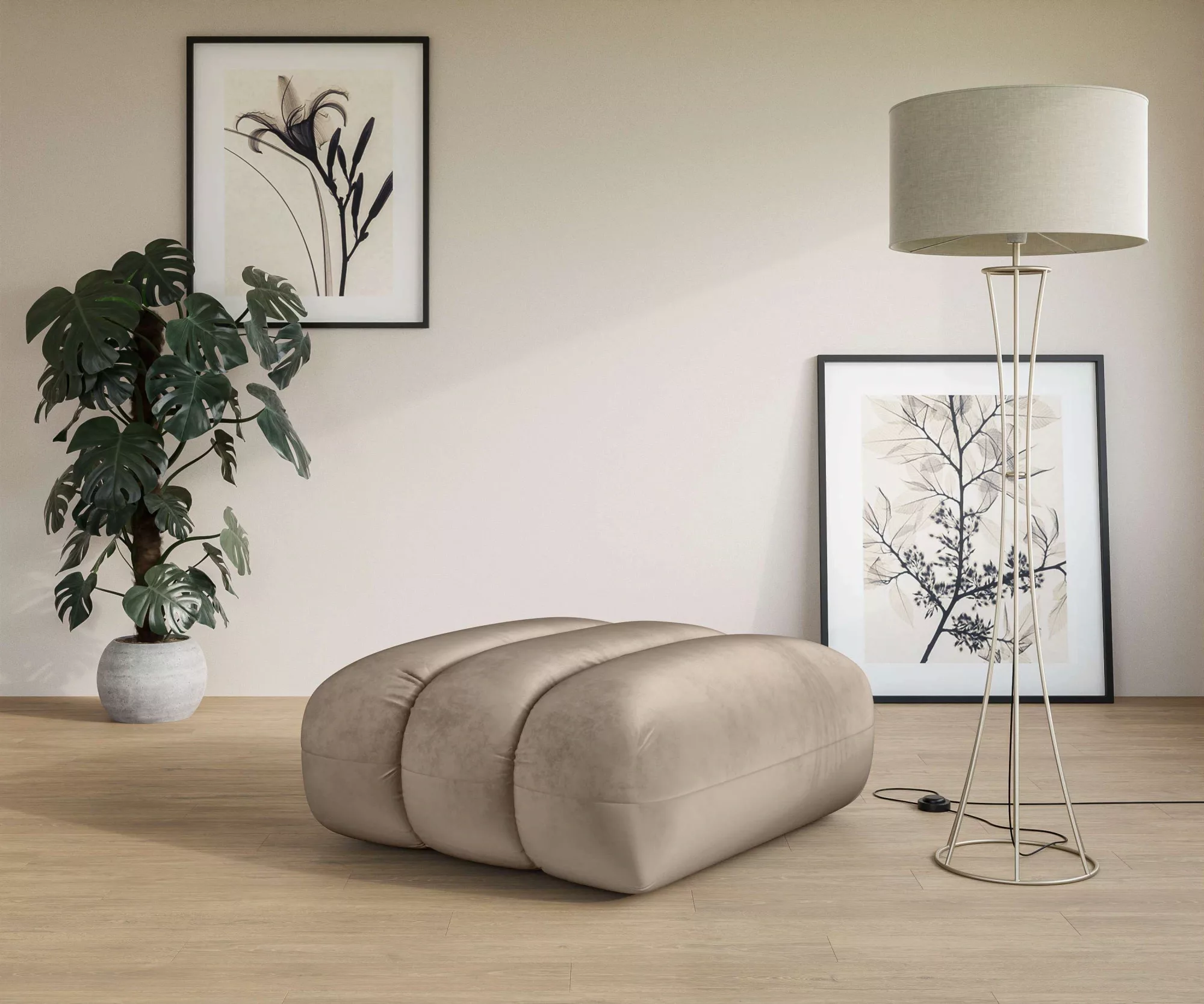 LeGer Home by Lena Gercke Polsterhocker "Priya", gemütlich und modern günstig online kaufen