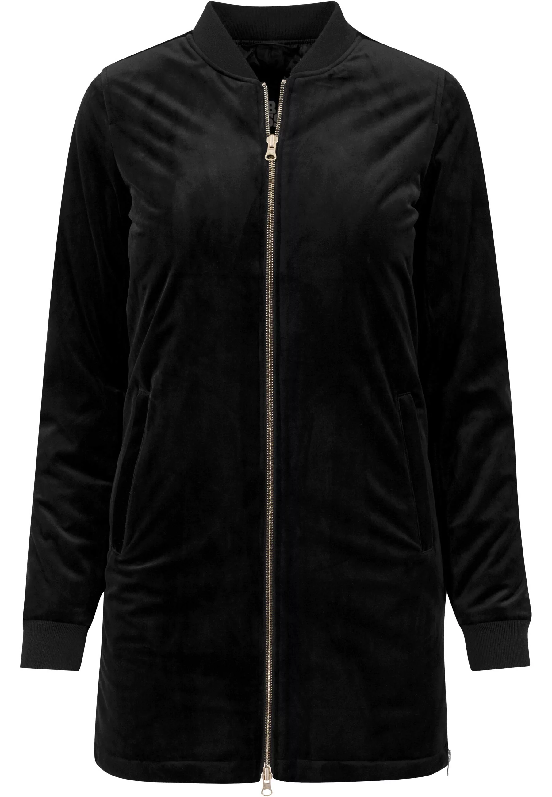 URBAN CLASSICS Allwetterjacke "Urban Classics Damen Ladies Long Velvet Jack günstig online kaufen