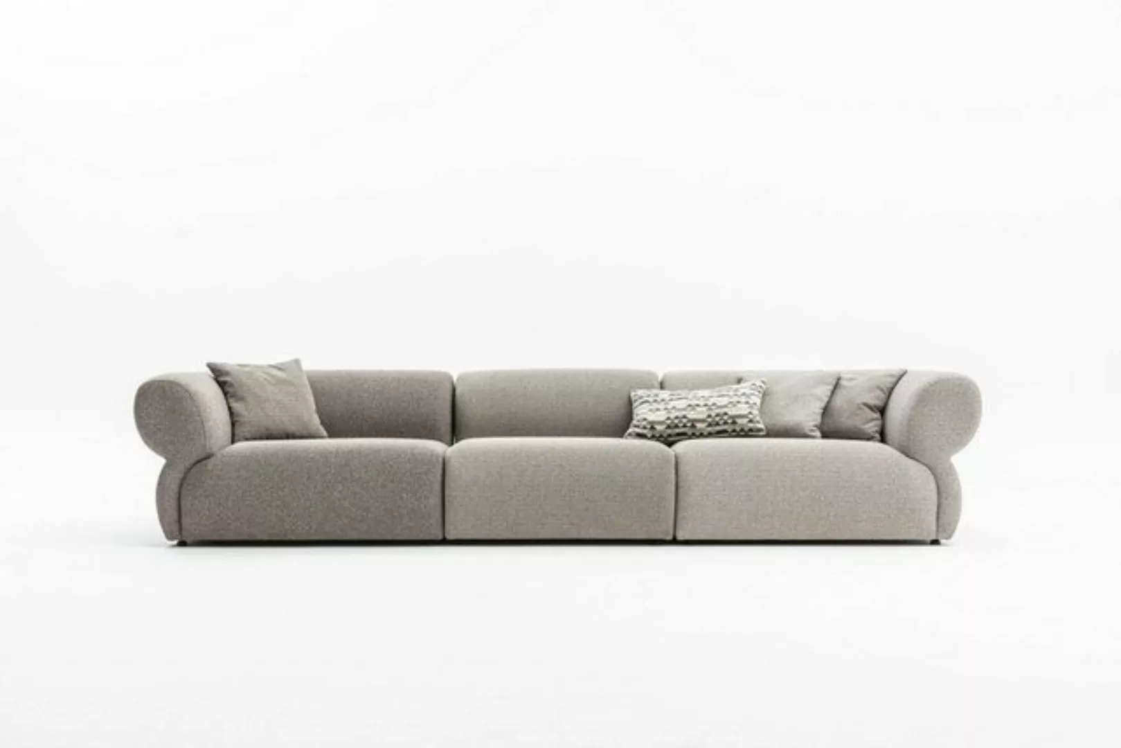 JVmoebel Big-Sofa Grau Sofa 5 Sitzer Wohnzimmer Luxus Design Couch Möbel 37 günstig online kaufen