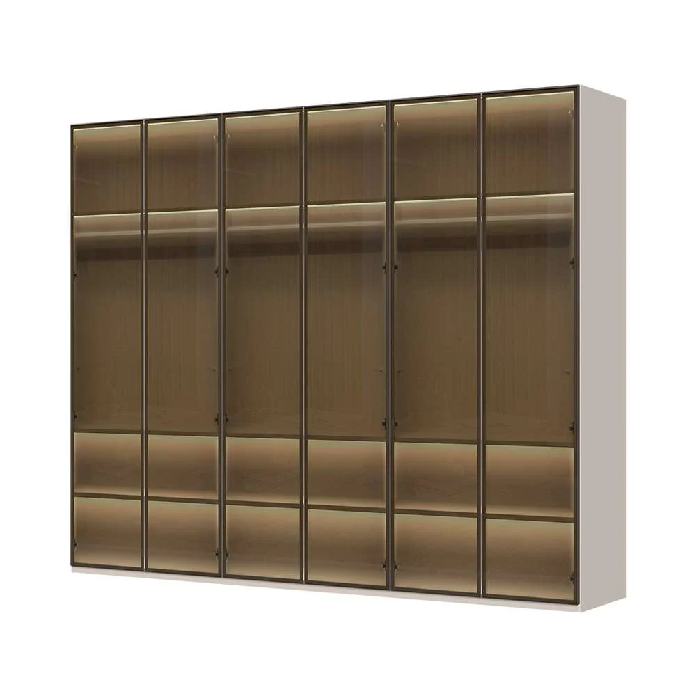 Places of Style Drehtürenschrank "Opera Parsol-Glastüren, LED-Glasbodenbele günstig online kaufen