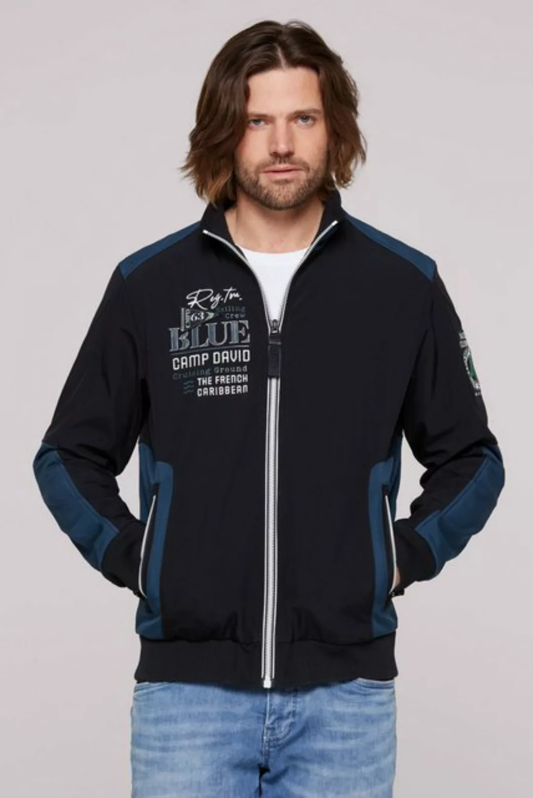 CAMP DAVID Softshelljacke mit Stehkragen günstig online kaufen