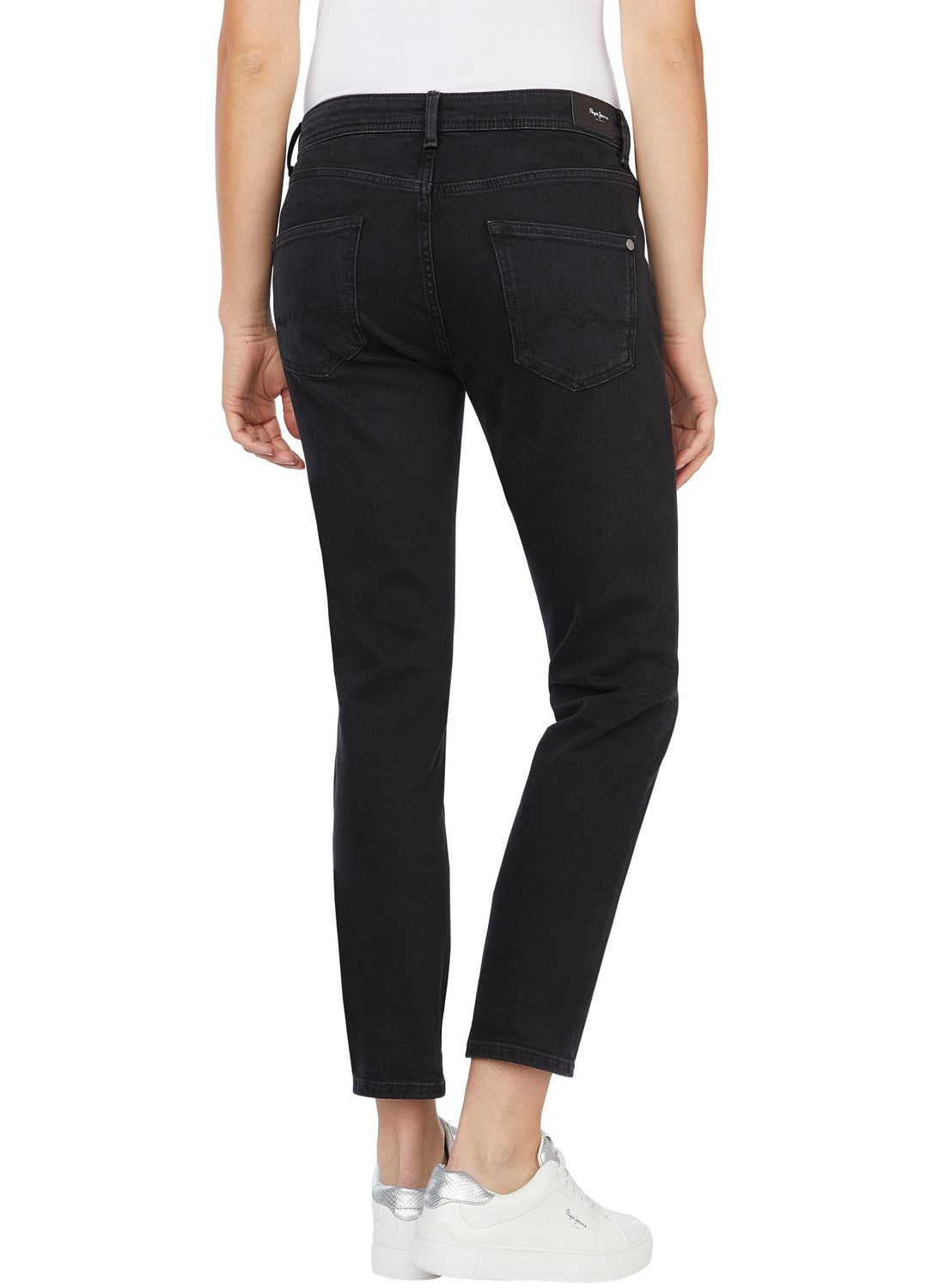 Pepe Jeans Damen Jeans VIOLET - Relaxed Fit Tapered Leg - Schwarz - Black S günstig online kaufen