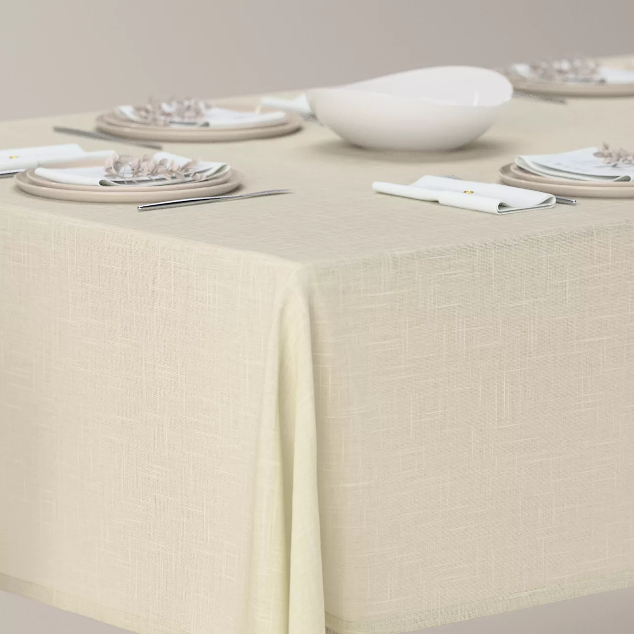 Rechteckige Tischdecke, creme, Romantica (128-88) günstig online kaufen