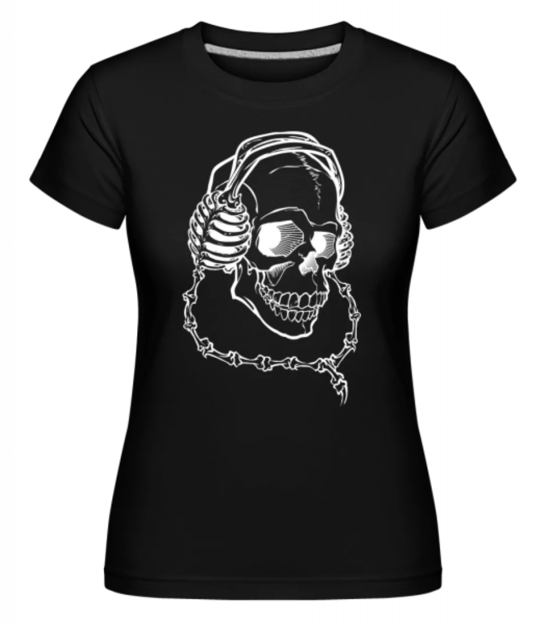 Totenkopf Mit Kopfhörern · Shirtinator Frauen T-Shirt günstig online kaufen