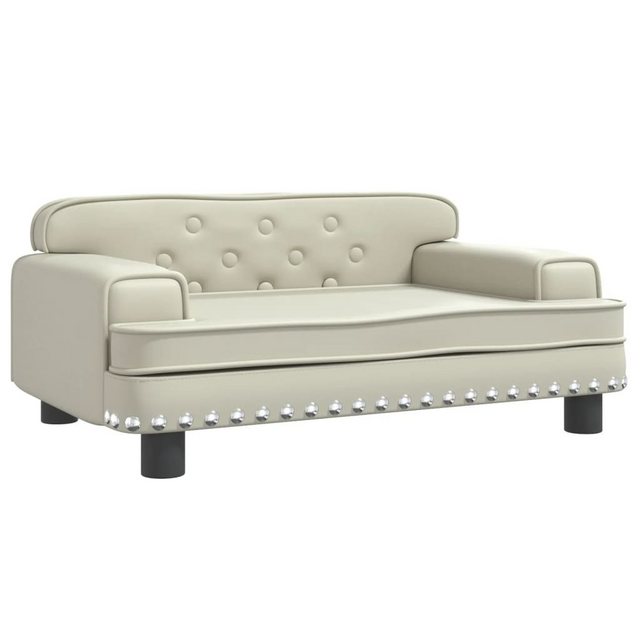 vidaXL Kindersofa Kindersofa Creme 70x45x30 cm Kunstleder Kindercouch Kinde günstig online kaufen