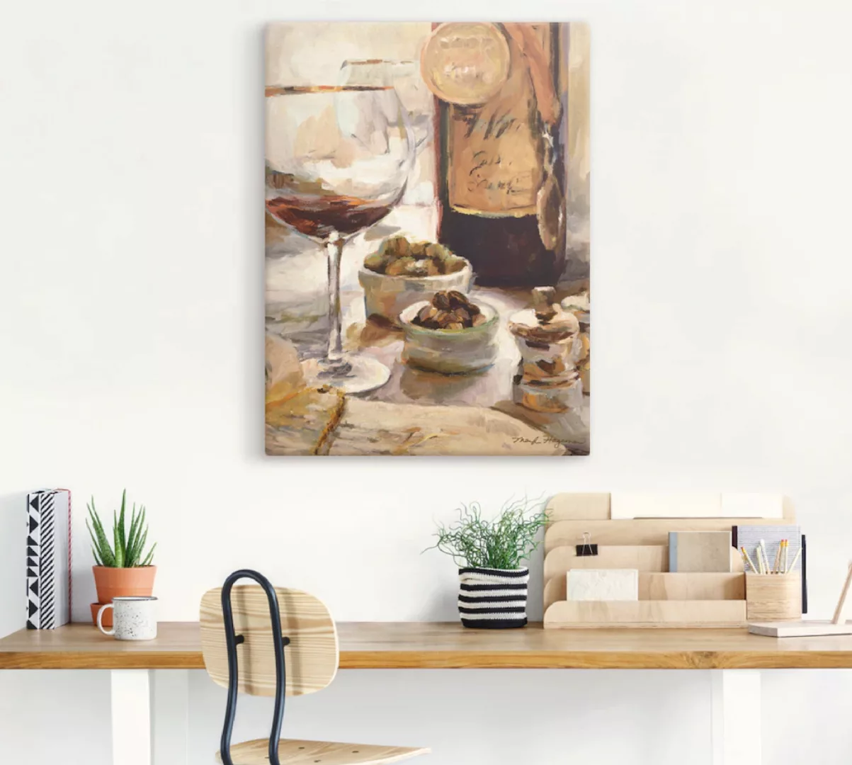 Artland Wandbild »Ausgezeichneter Wein«, Getränke, (1 St.), als Leinwandbil günstig online kaufen