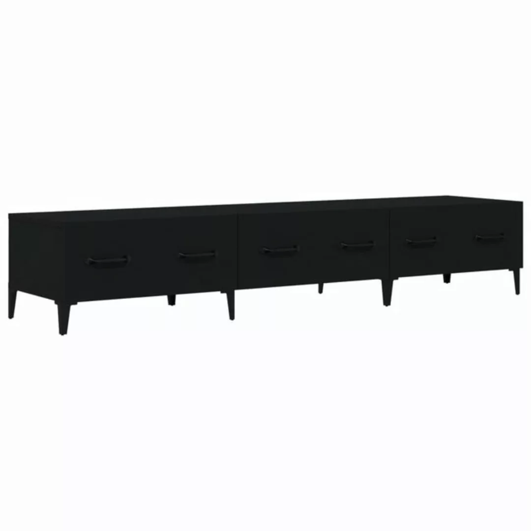 furnicato TV-Schrank Schwarz 150x34,5x30 cm Holzwerkstoff günstig online kaufen