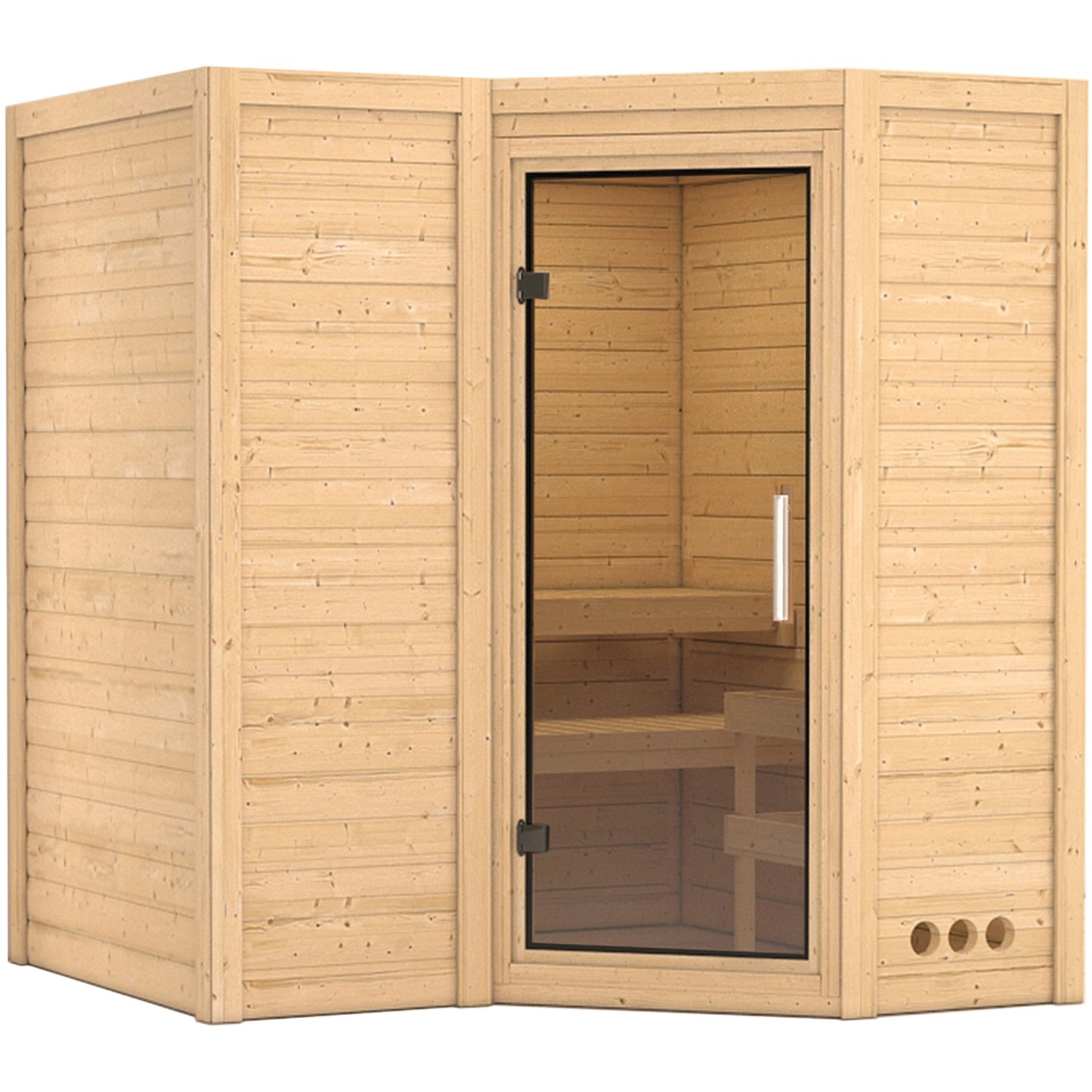 Woodfeeling Sauna Steena 1 mit Glastür günstig online kaufen