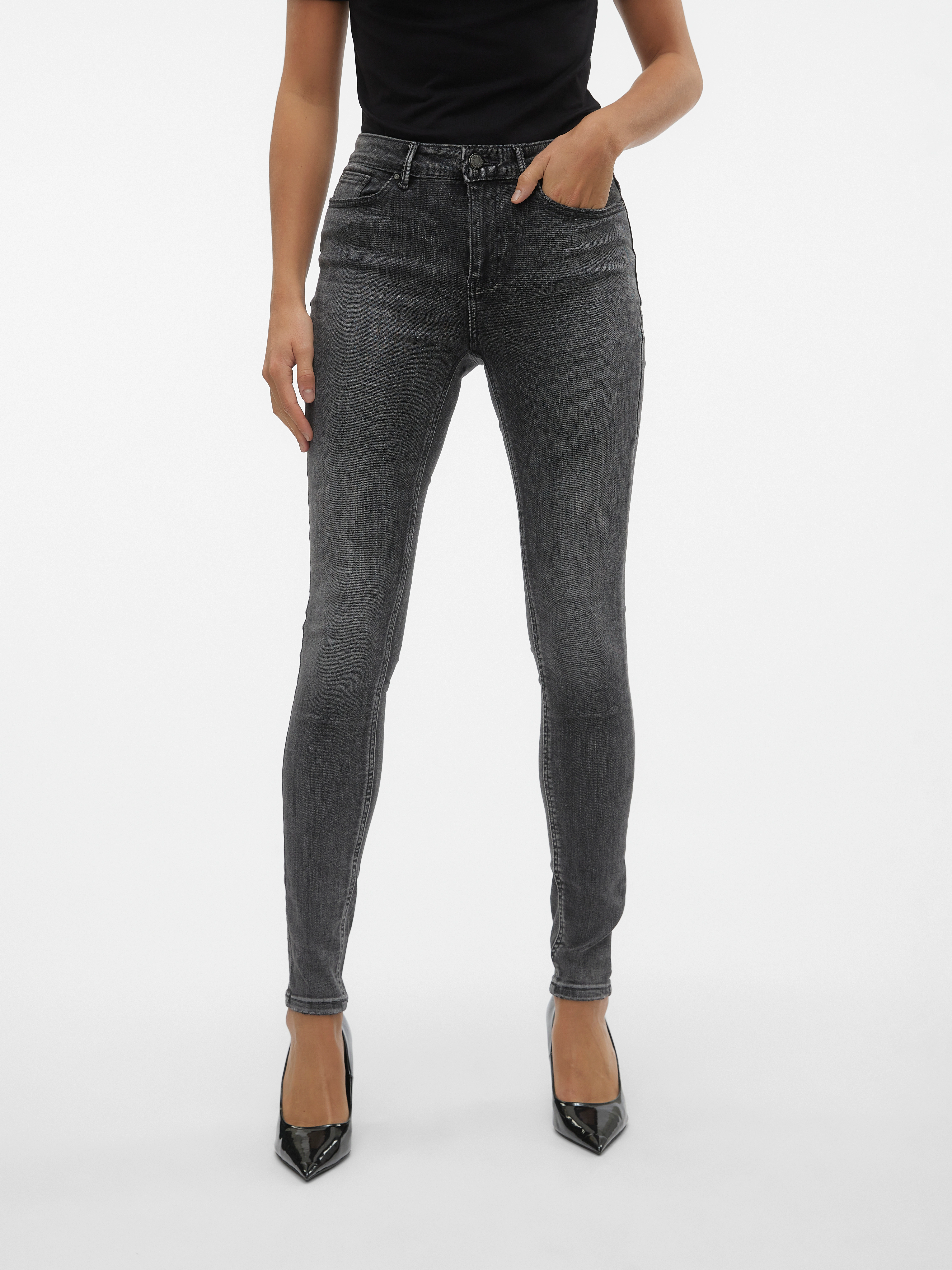 Vero Moda Skinny-fit-Jeans "VMFLASH MR SKINNY JEANS LI213 NOOS" günstig online kaufen