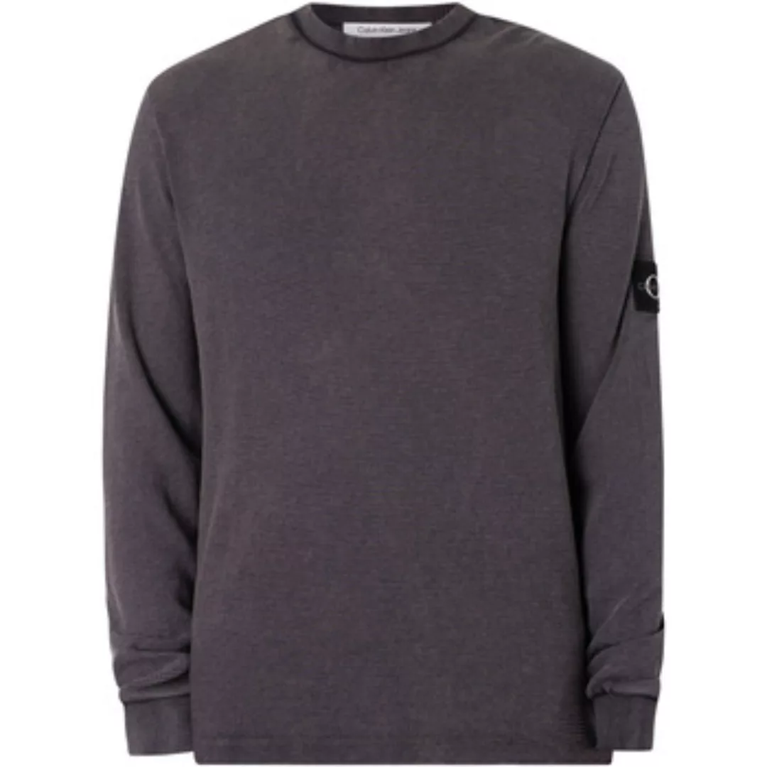 Calvin Klein Jeans  T-Shirt Langärmliges T-Shirt mit verwaschenem Wappen un günstig online kaufen