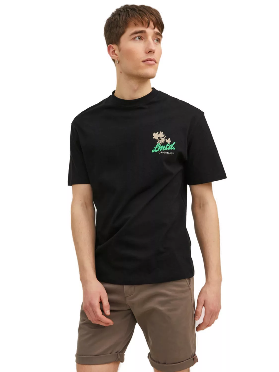 Jack & Jones Herren Rundhals T-Shirt JORCABANA BACK - Relaxed Fit günstig online kaufen