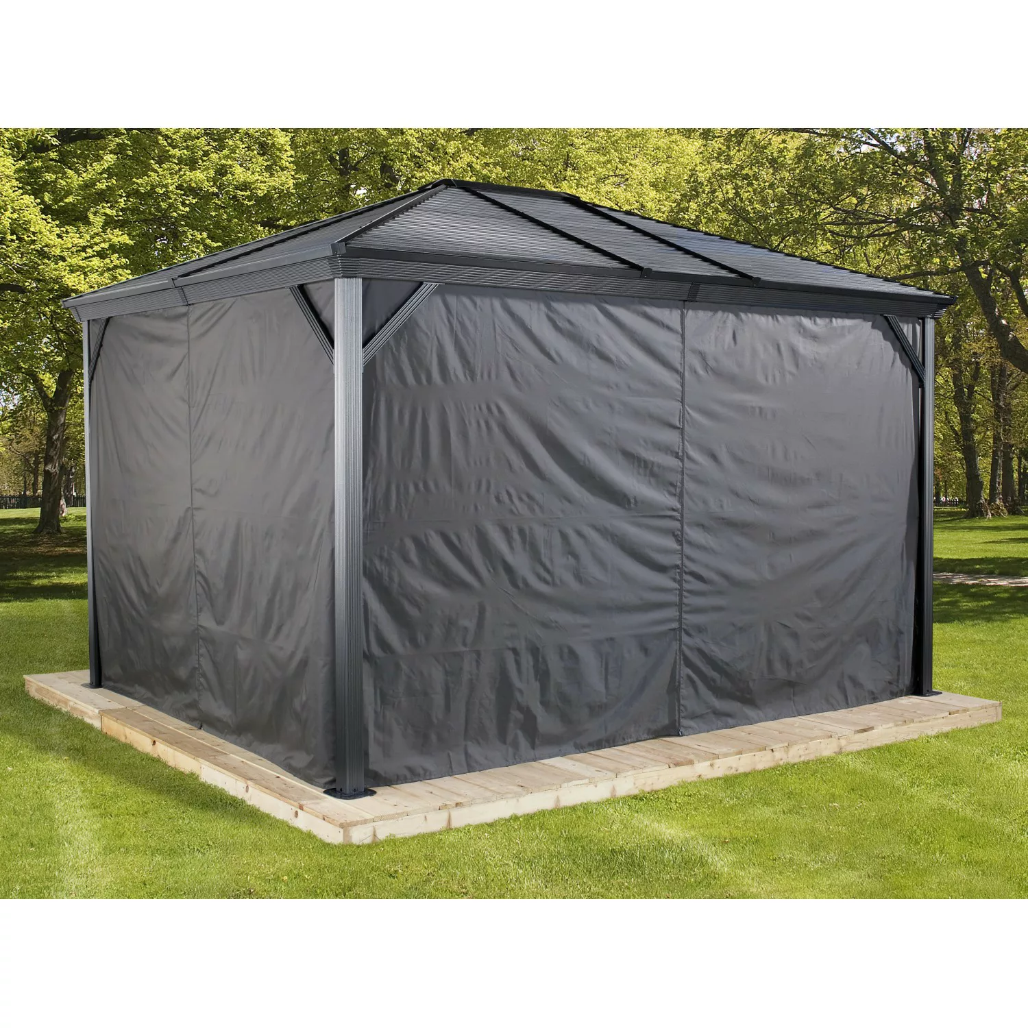 Sojag Vorhang-Set für Aluminium Pavillon Ventura 10 x 14 günstig online kaufen