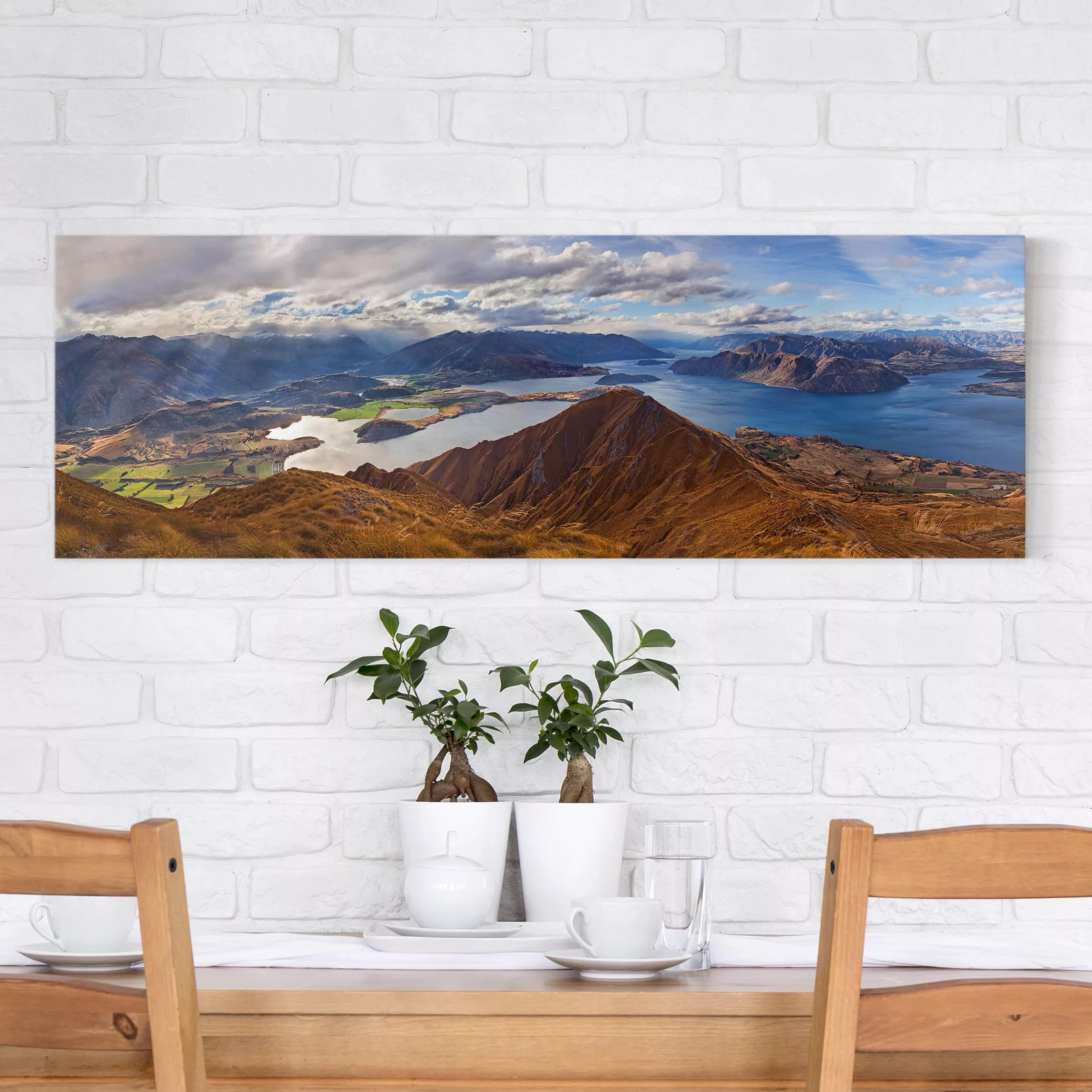 Leinwandbild Berg - Panorama Roys Peak in Neuseeland günstig online kaufen