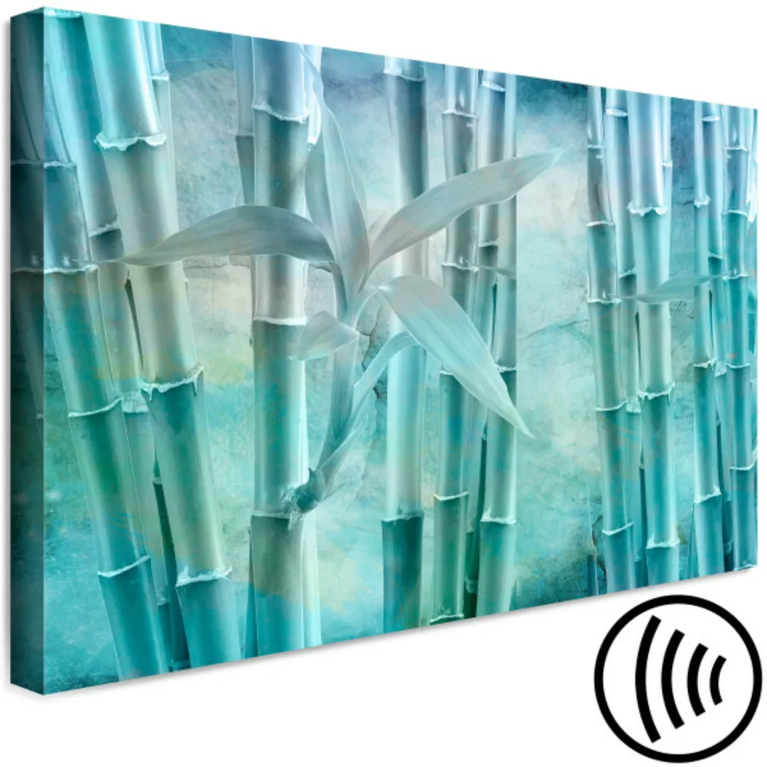 Wandbild Turquoise Bamboo (1 Part) Wide XXL günstig online kaufen