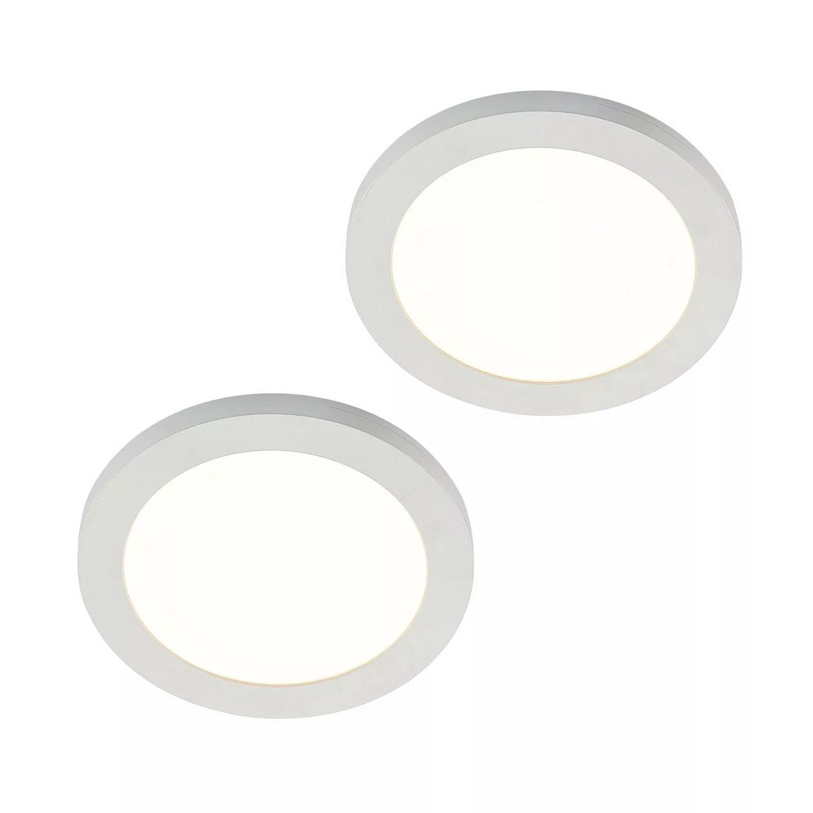 Prios Aureka LED-Deckenlampe Sensor 22,5cm 2er-Set günstig online kaufen