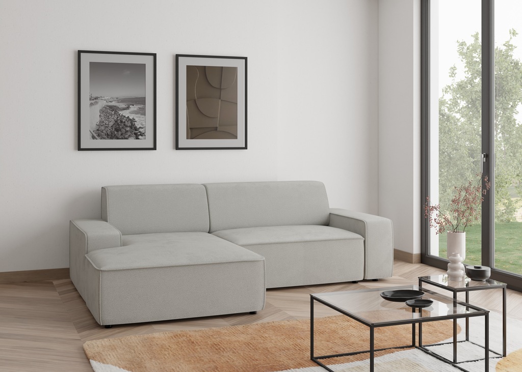 TRENDMANUFAKTUR Ecksofa "Graz, wahlweise mit Sitzvorschub und Bettkasten, L günstig online kaufen