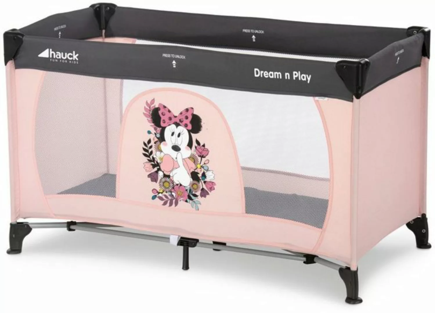Hauck Baby-Reisebett Dream'n Play - Minnie Sweetheart, Baby Kinder Reisebet günstig online kaufen