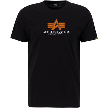 Alpha Industries  T-Shirts & Poloshirts Basic T-Shirt BL Rubber - black günstig online kaufen
