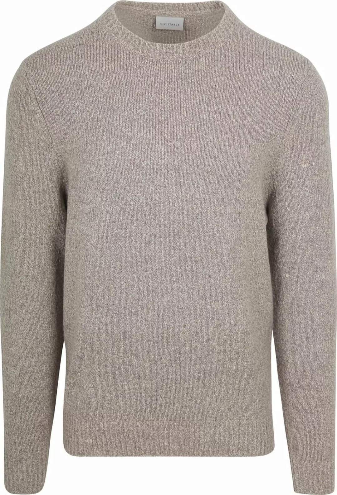 Suitable Pullover Boiled Wool Taupe - Größe XL günstig online kaufen