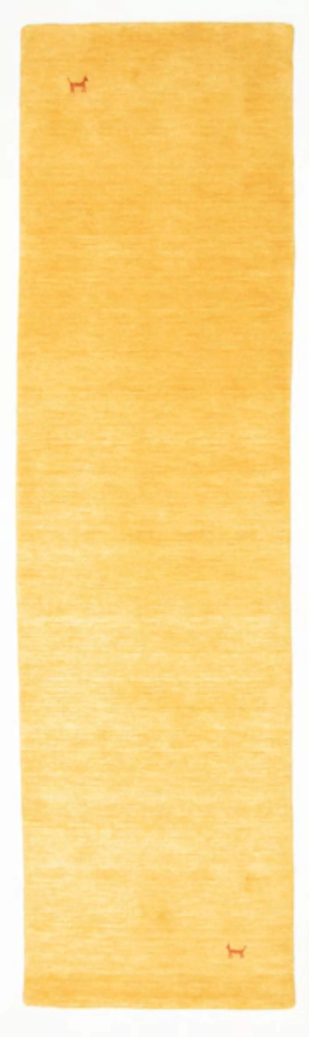 morgenland Wollteppich »Gabbeh Teppich handgewebt gold«, rechteckig günstig online kaufen