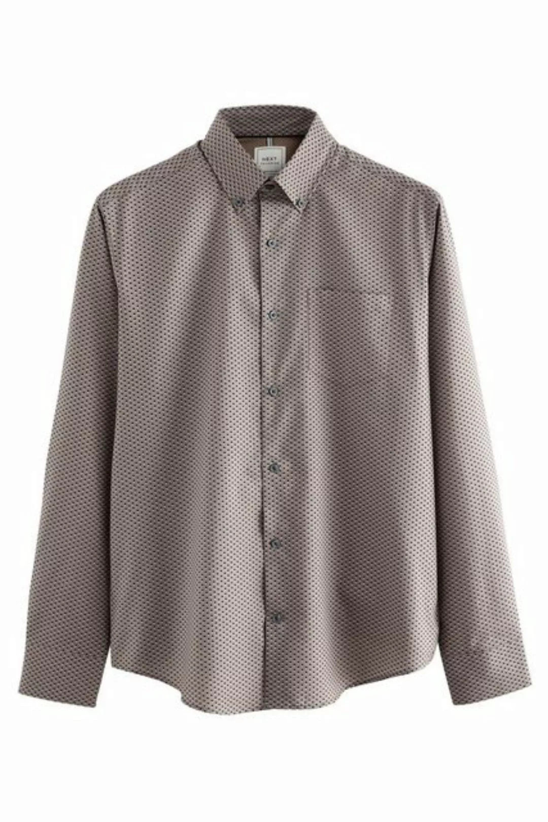 Next Langarmhemd Pflegeleichtes Button-Down-Oxford-Hemd (1-tlg) günstig online kaufen