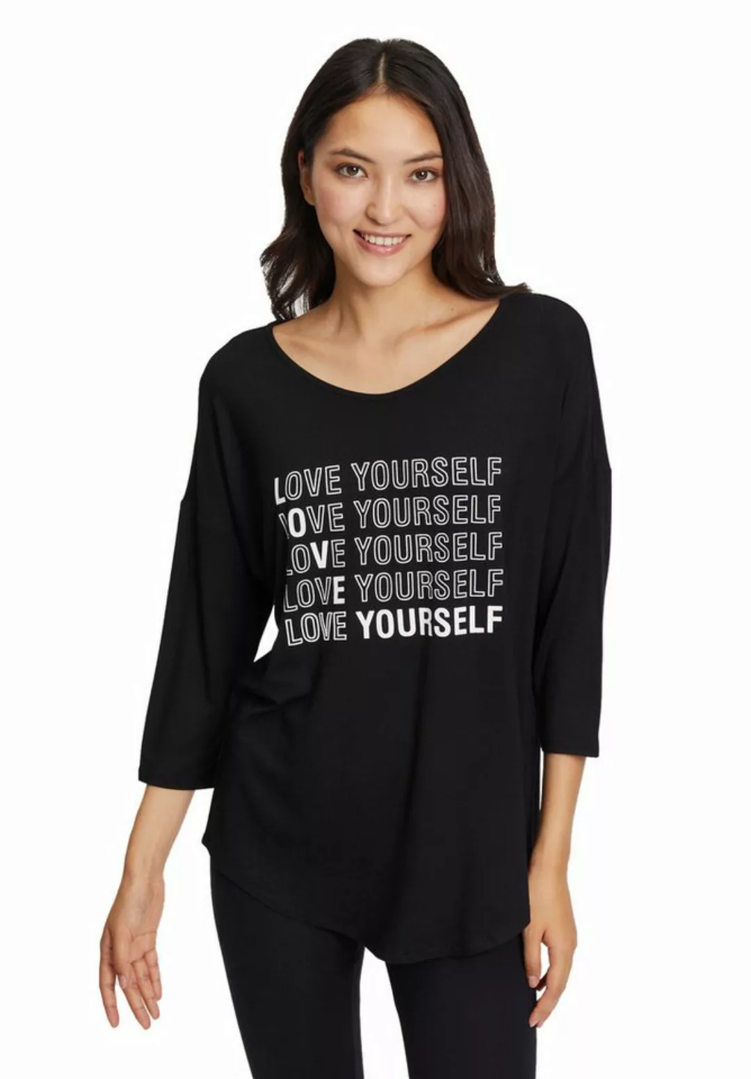 Betty Barclay 3/4-Arm-Shirt Betty Barclay Oversize-Shirt mit V-Ausschnitt ( günstig online kaufen