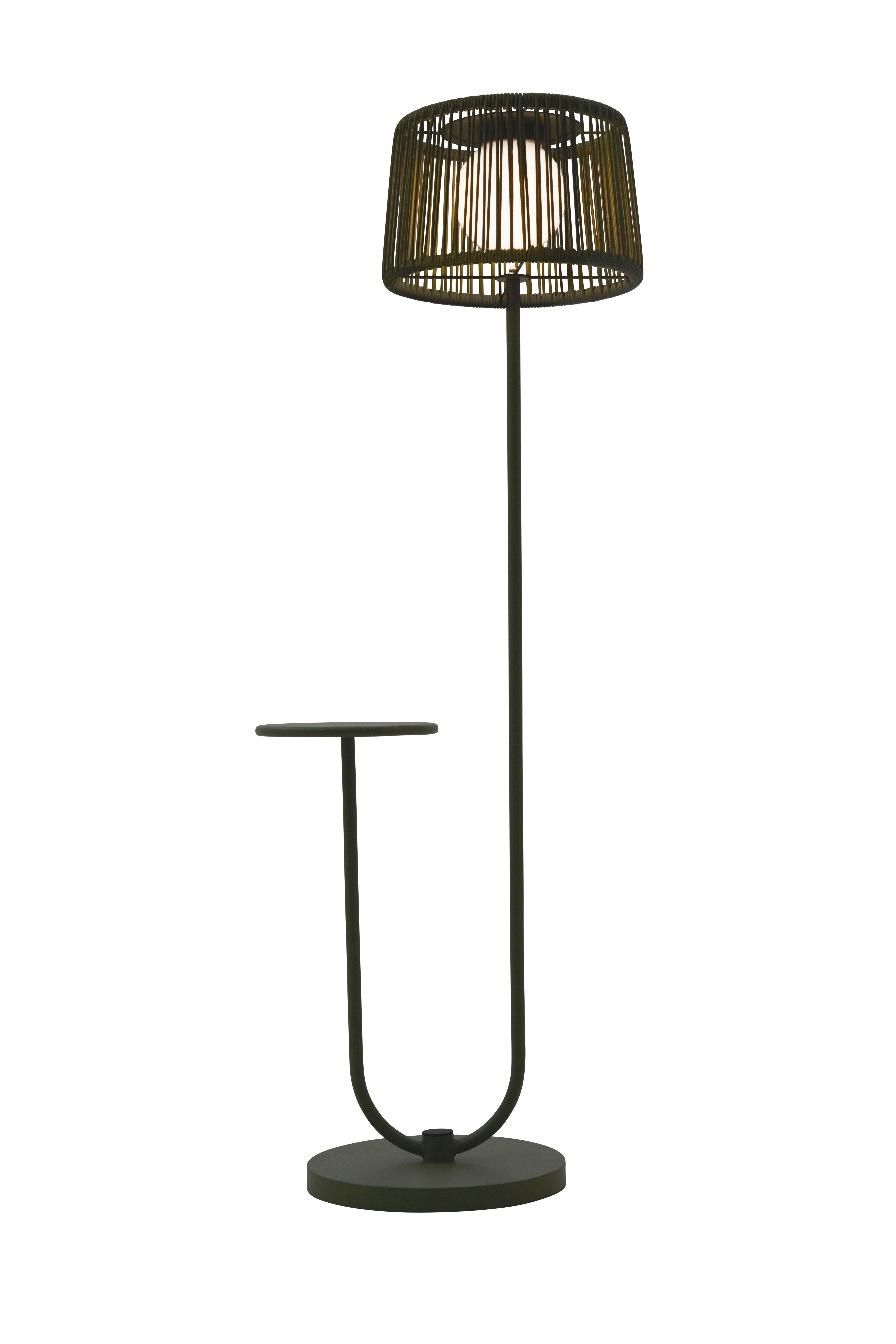 Leco LED Außen-Stehlampe Stehleuchte mit Ablagetisch, günstig online kaufen