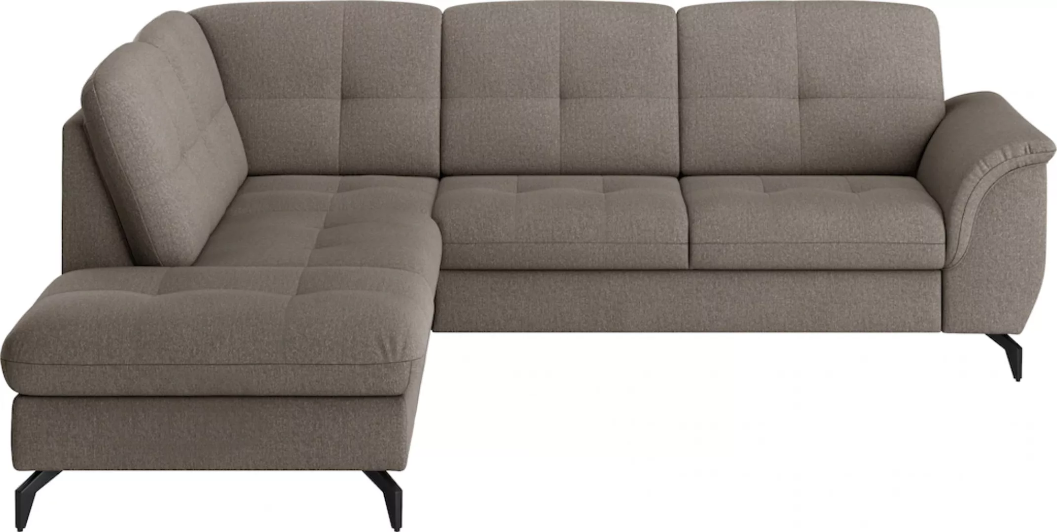 sit&more Ecksofa "Zora L-Form", wahlweise mit Bettfunktion und Bettkasten günstig online kaufen
